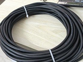 14405 Coiled Black Multi-Core Industrial Cable Wire