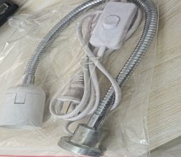 14415 Flexible Goose-neck Light Fixture Cable with Switch & Plug