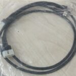Black Industrial Power Cable with White Connector Block